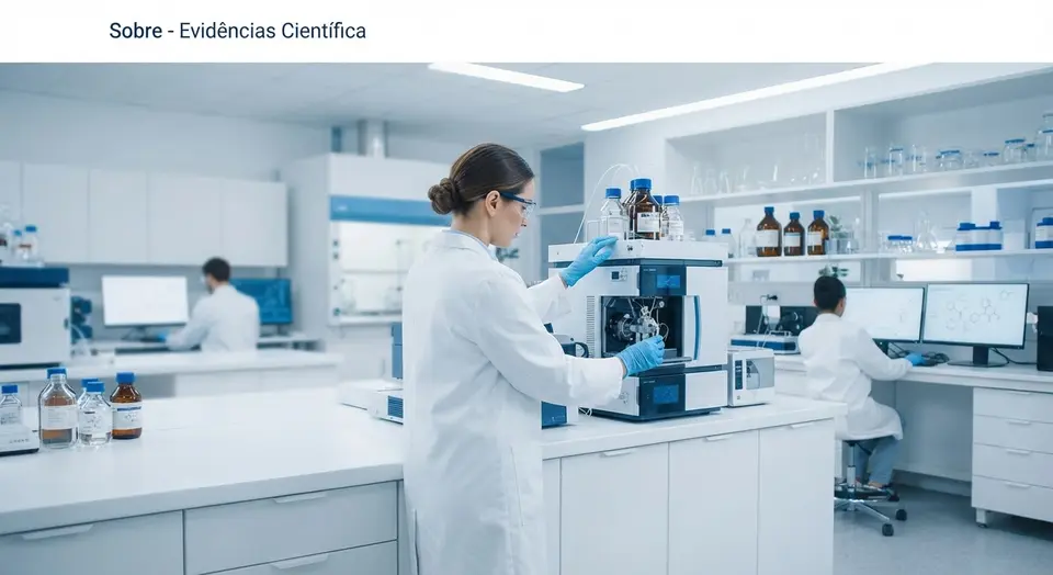 Ambiente de laboratório corporativo com equipamentos de alta tecnologia